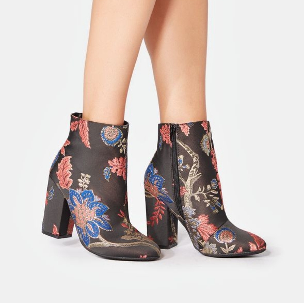 JustFab Besha Block Heel Bootie (Women's)